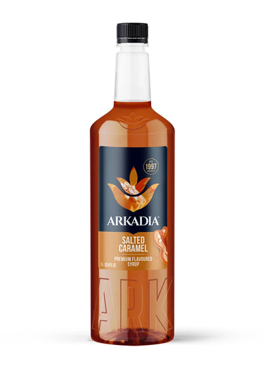 Arkadia Salted Caramel Flavoured Syrup 1000ml lL ICED BARISTA CAFE MILKSHAKE